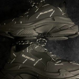 Balenciaga Triple S All Over Logo